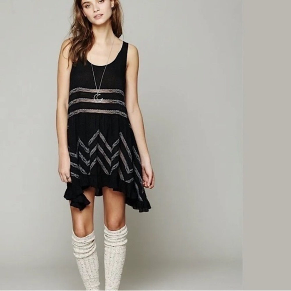 NWOT Free People Voile Lace Slip Dress, size S, oversized